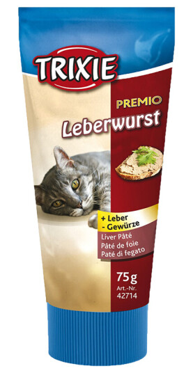 Trixie Premio Kattegodbit Leverpostei Glutenfri 75 g med Taurin Trixie Premio Kattegodbit Leverpostei Glutenfri 75 g med Taurin