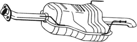 Bakre eksospotte BOSAL 185 457