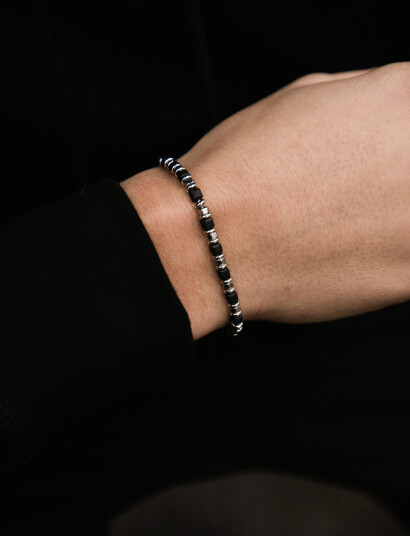 Samie Samie   Bracelet With Black Pearls   Black   ONE SIZE