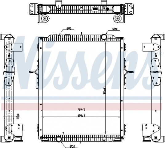 Radiator NISSENS 637878