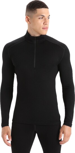 Icebreaker Men's 260 Tech Longsleeve Half Zip Black XXL