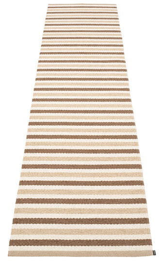 Pappelina Teo gulvteppe 70 cm x 300 cm, brown/beige/vanilla Pappelina Teo gulvteppe 70 cm x 300 cm, brown/beige/vanilla