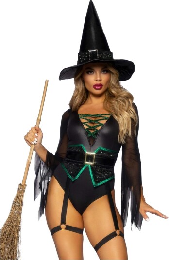 Leg Avenue Broomstick Babe Heksekostyme til Dame Leg Avenue Broomstick Babe Heksekostyme til Dame