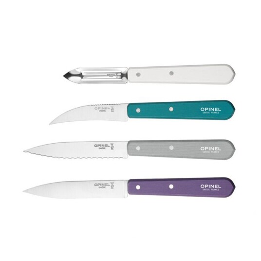 Opinel Set Of Kitchen Knives Les Essentiels Art Deco Coloure