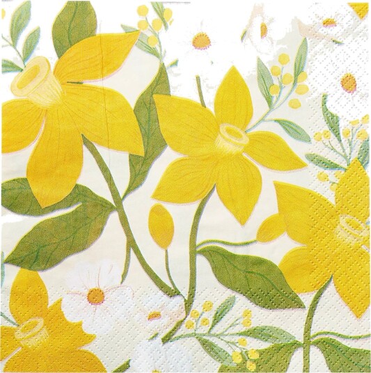 Havi Havi Napkin Lilian   Yellow   33X33CM