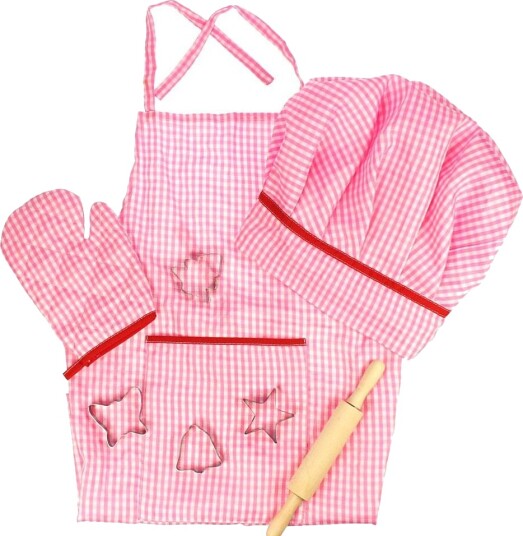 Bigjigs Kokkedrakt For Barn 3+ År Rosa