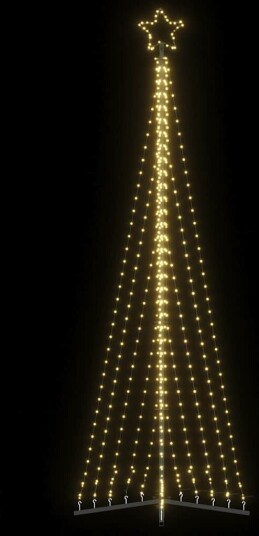 LED juletre 495 LEDs Varm Hvit 300,5 cm