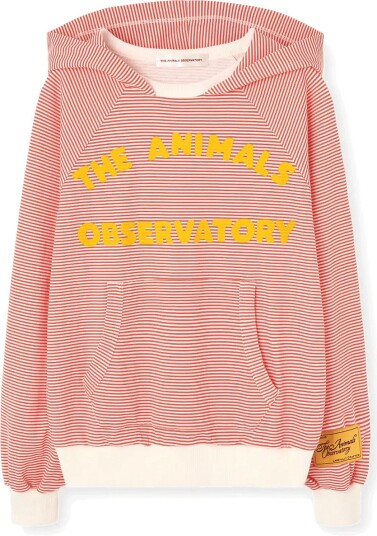 THE ANIMALS OBSERVATORY Wrasse Kid Hoodie Red   Red   10 Y