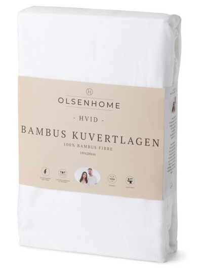 Olsen Home Bamboo Fitted Sheet180x200 cm