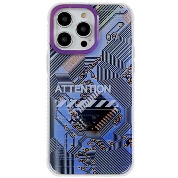 Mutural Modern Series iPhone 14 Pro Max Hybrid-deksel Lilla