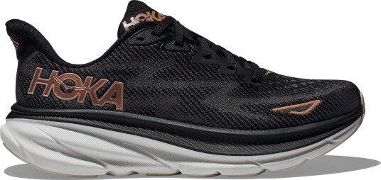 Hoka Clifton 9 Black/Rose Gold 44 2/3 Black/Rose Gold Dame Hoka Clifton 9 Black/Rose Gold 44 2/3 Black/Rose Gold Dame