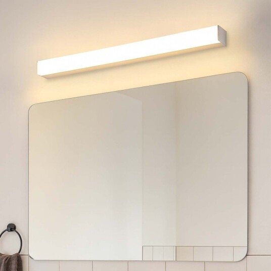 80cm dimbar RA90 SKÄR bad og speillampe 19W IP44 hvit Dimbar : Dimbar Kulør : Nøytral 80cm dimbar RA90 SKÄR bad og speillampe 19W IP44 hvit Dimbar : Dimbar Kulør : Nøytral