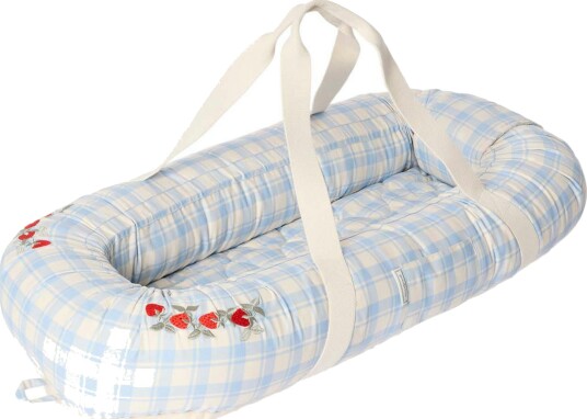 Garbo & Friends Plaid Sky Blue Babynest Garbo & Friends Plaid Sky Blue Babynest