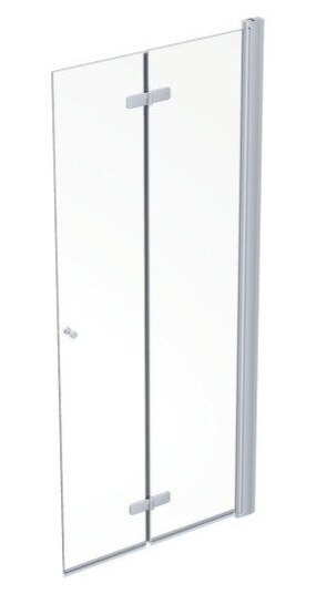 Ifö Showerama foldedør 90x200 cm, sølv/klart, høyre