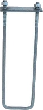UN Anker U M12L 300mm Med Plate + 2 Muttere LBKUB 12*300