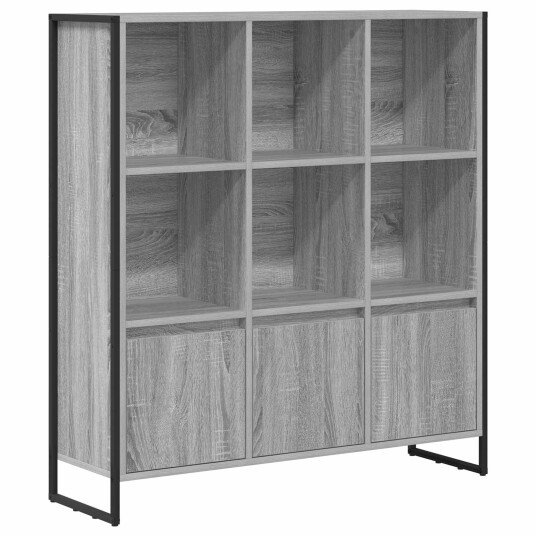  Bokskap 2 pcs Grå Sonoma 99,5 x 30 x 108,5 cm Konstruert tre