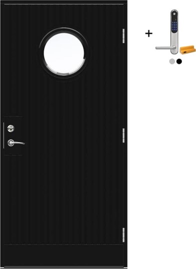 Ytterdør Swedoor Advance-Line Nordic Geilo med Yale Doorman Classic Home