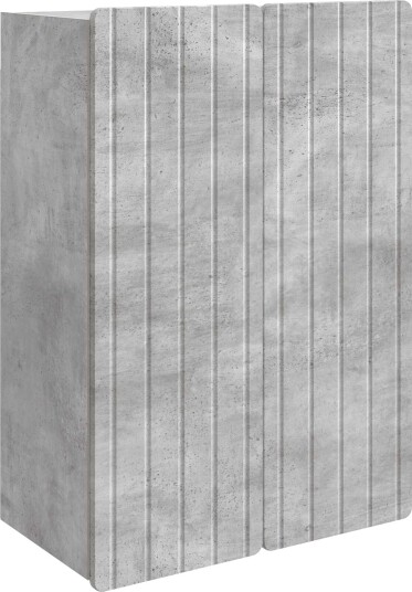 vidaXL Vegghengt skap Betonggrå 66 x 34,5 x 92 cm Konstruert tre