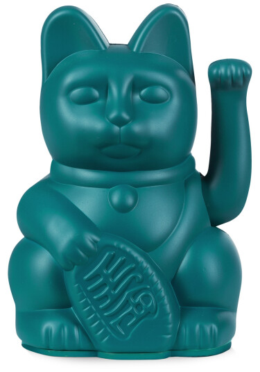 Donkey Lucky Cat Mini Maneki-Neko Green 330537