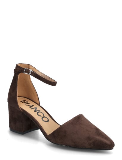 Bianco Biadevived Pump Micro Suede - Brown - 38 Bianco Biadevived Pump Micro Suede - Brown - 38