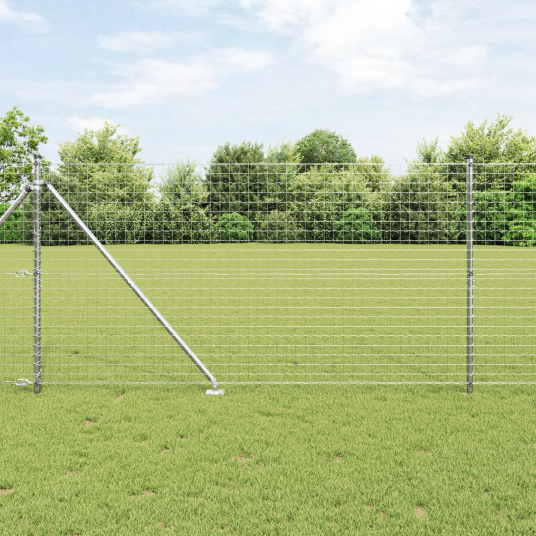 Euro Gjerde med 7 Spiss Poster 1,2x10 m Galvanisert Stål
