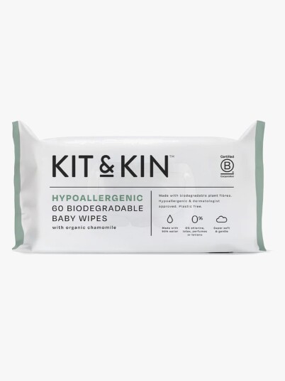 Kit & Kin Baby Wipes 60 P White One Size
