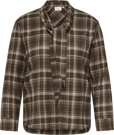 ONLY Carmakoma Carguka L/S Tie Assy Shirt Wvn Khaki green 50