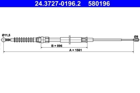 Bremsewire ATE 24.3727 0196.2