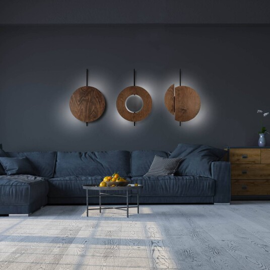 Euluna Solnedgang En vegglampe i tre