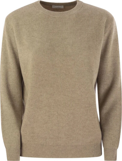 Brunello Cucinelli Dame Strikkevarer Beige M,