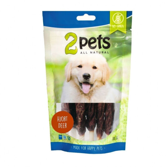 2pets Tyggebein med Hjort 12 cm - 6-pack Hundefôr Snacks 2pets Tyggebein med Hjort 12 cm - 6-pack Hundefôr Snacks