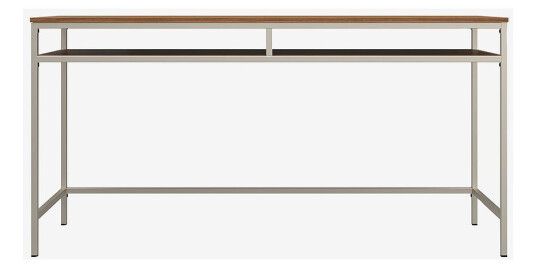 Dorel HomeSkrivebord med jernramme BradfordBrun SkrivebordFra Homeroom