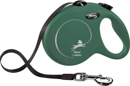 Flexi Automatisk Hundebånd L Olivengrønn 5m 50kg
