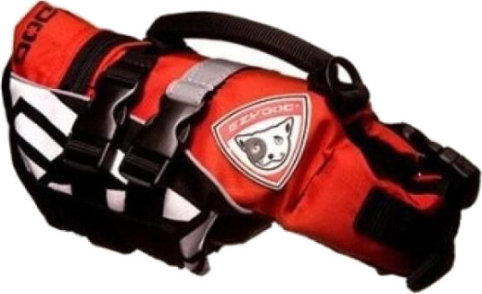 EzyDog Micro Rød Flytevest til Små Hunder 26-35 cm
