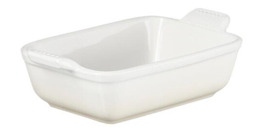 Le Creuset  Heritage rektangulært fat 19 cm meringue