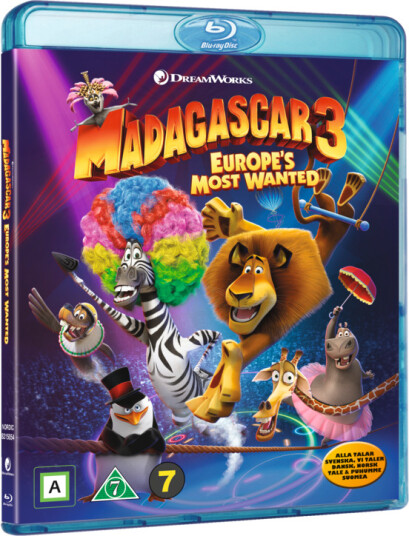 Madagaskar 3  Full Rulle I Europa Bluray
