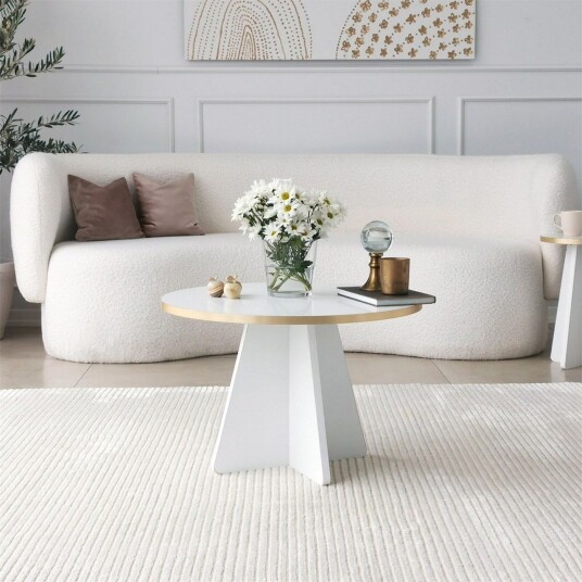 Munne Sofabord 60 cm - Hvit