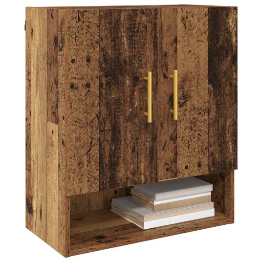 Veggskap Veggmontert Gammelt tre 60 x 31 x 70 cm Konstruert tre Veggskap Veggmontert Gammelt tre 60 x 31 x 70 cm Konstruert tre
