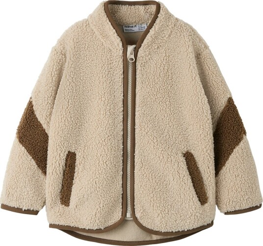 Name It Nmmorias Nerg Teddy Jacket ISLAND FOSSIL 86 Name It Nmmorias Nerg Teddy Jacket ISLAND FOSSIL 86