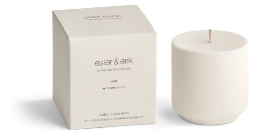 Ester & Erik Refill duftlys Amber patchouli