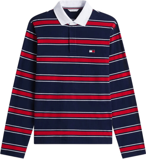 Tommy Hilfiger Ls Rugby Pj Set Navy S