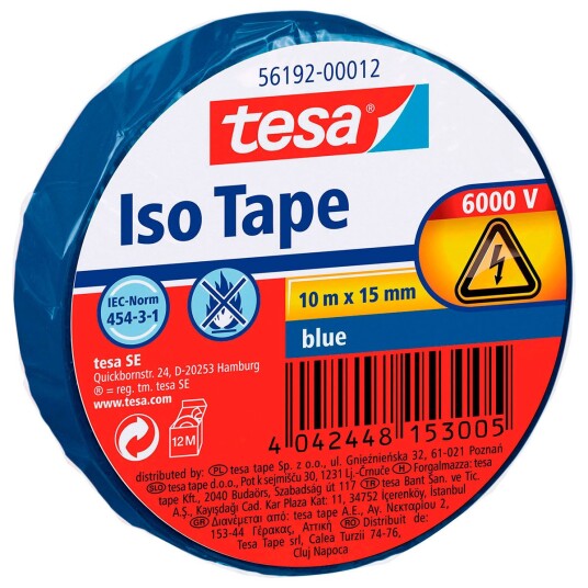 Tesa Isolasjonstape 15mm 10m Blå