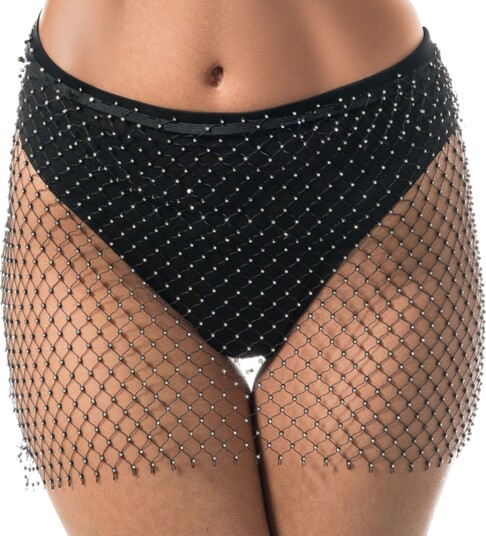 Chaks Skjørt i mesh med steiner One size 14114
