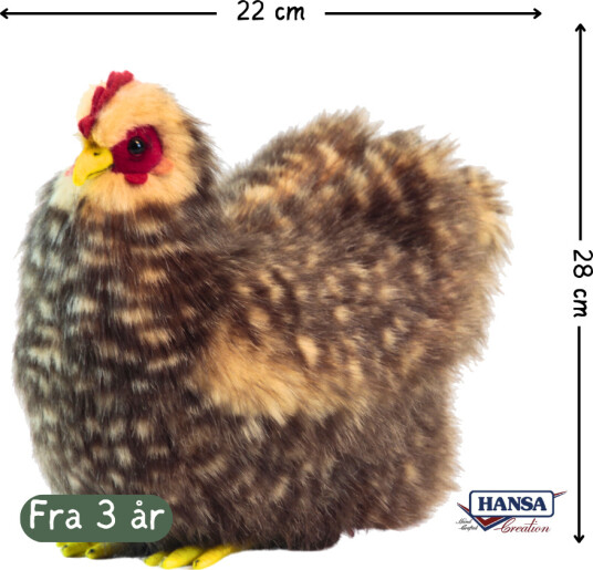 Hansa Creation | Spansk Høne | Brun/Rød | ca. 28 cm Hansa Creation | Spansk Høne | Brun/Rød | ca. 28 cm