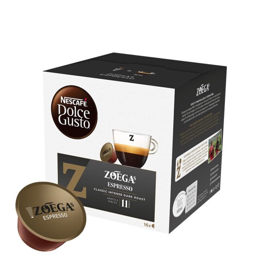 Dolce Gusto Nescafé Zoégas Espresso til Dolce Gusto. 16 kapsler
