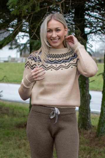 IVALO genser lys beige IVALO genser lys beige