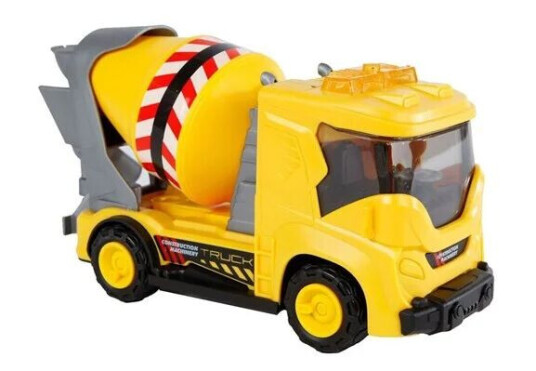 2-Play Traffic 2-Play Work Vehicle Concrete Mixer Friction with Light and Sound