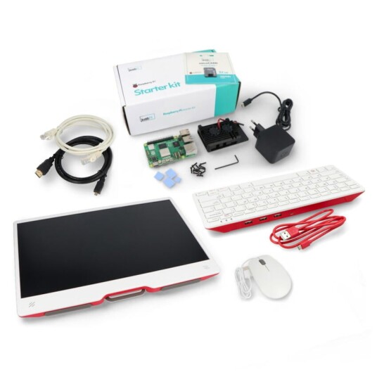 Raspberry Pi 5 komplett sett 8GB med 15,6" IPS skjerm tastatur og mus