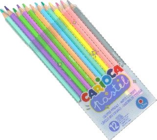 Fargeblyanter 3,3 mm 12 stk Pastellfarger