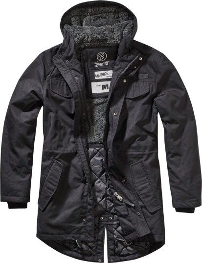Brandit Marsh Lake Parka Jakke Svart
